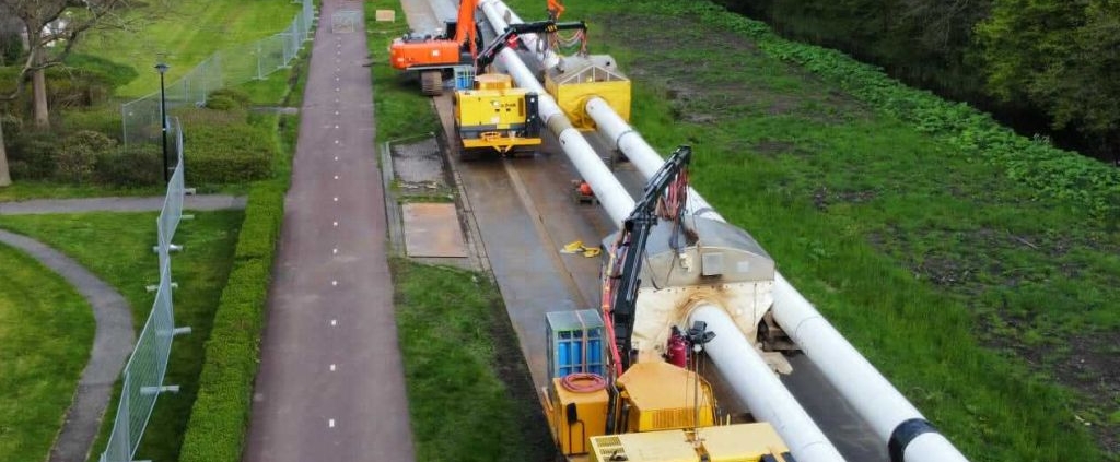Warmtelinq aanleg bij Den Haag